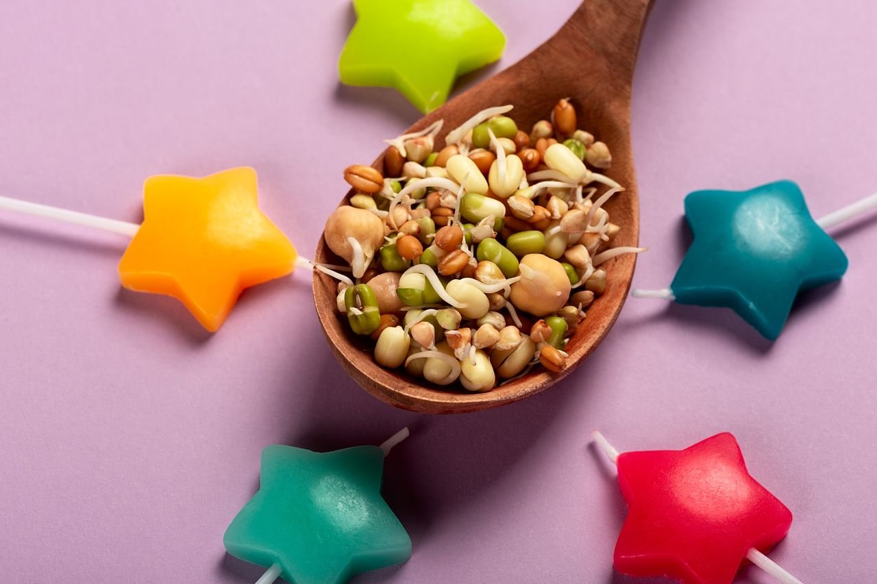 Bean Sprout Salad with Lemon Honey Dressing