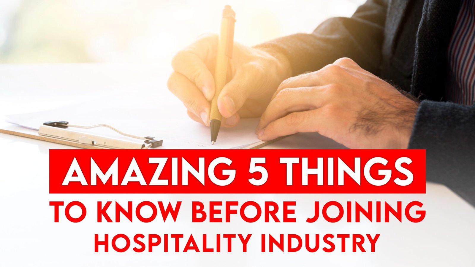 Joining hospitality industry