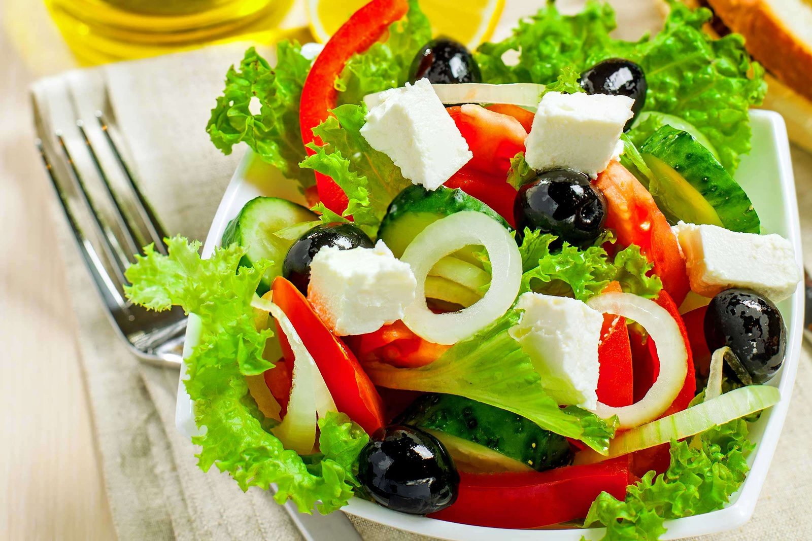 types of healthy salad: Greek Salad