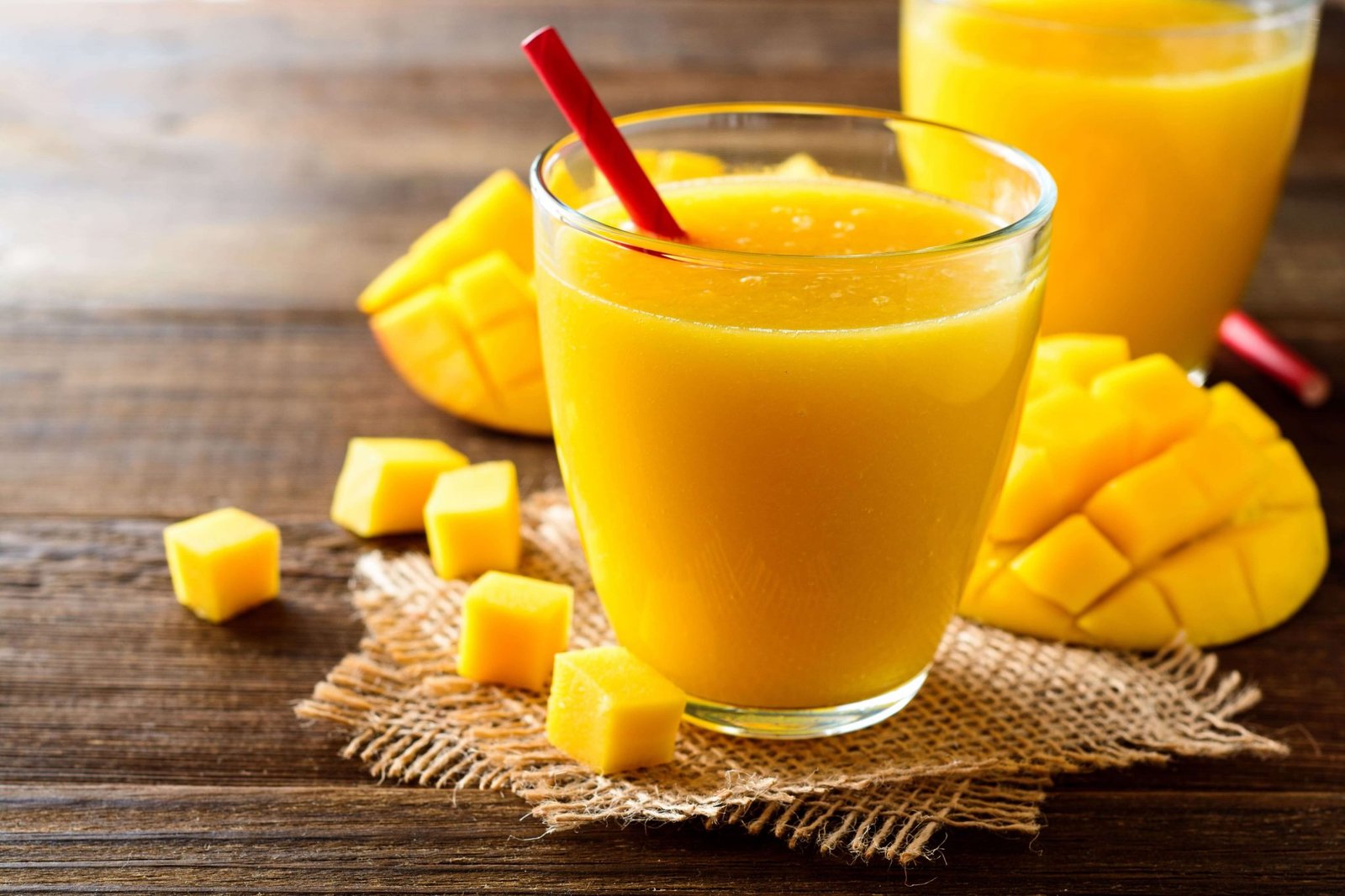 summer fruit drink- mango