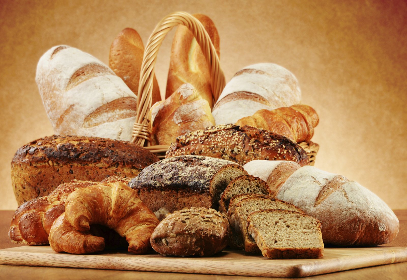 Popular types of bread 