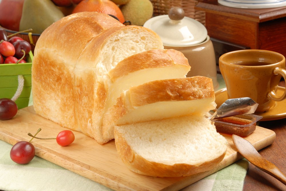 types of bread: white bread