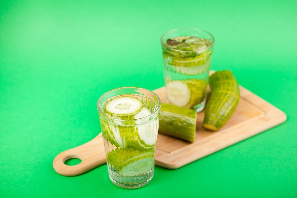 Lemony and Minty Cucumber Water