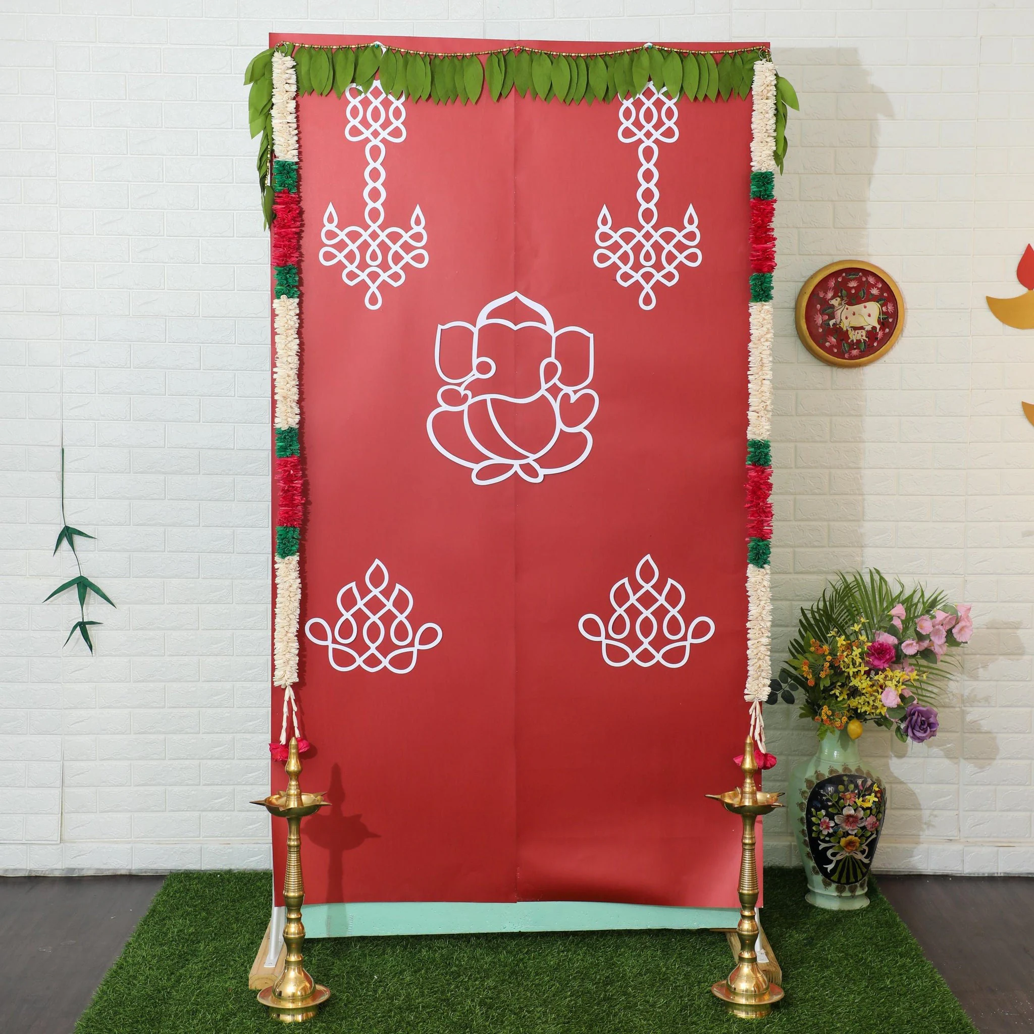 Ganesh Chaturthi 2024: Hand-Painted Backdrops