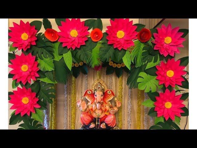 Ganesh Chaturthi 2024: Paper Crafts ganpati decoration