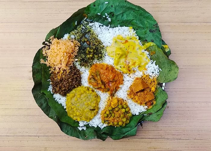 Veg thali of Himachal
