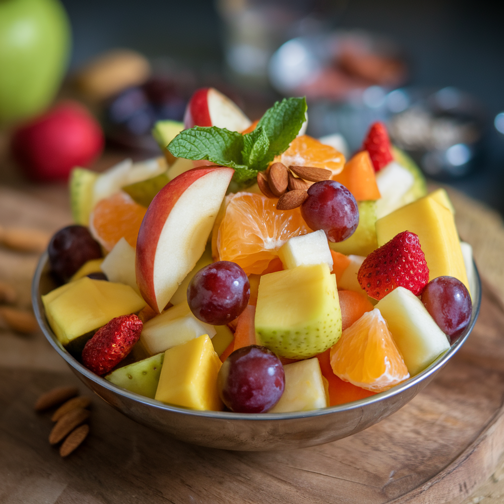 Healthy Navratri Recipes | Fruit Chaat (Fruit Salad) | healthy navratri recipes, healthy recipes for navratri, navratri fast healthy recipes