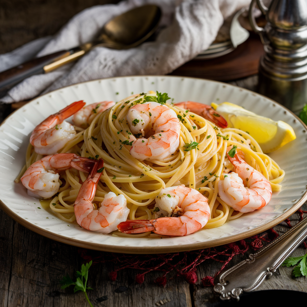 shrimp scampi pasta, shrimp scampi with pasta, shrimp scampi pasta recipe 