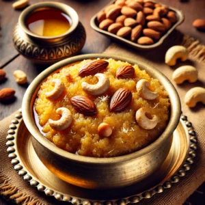 Singhare ke Aate ka Halwa (Water Chestnut Flour Halwa) for Navratri Recipes