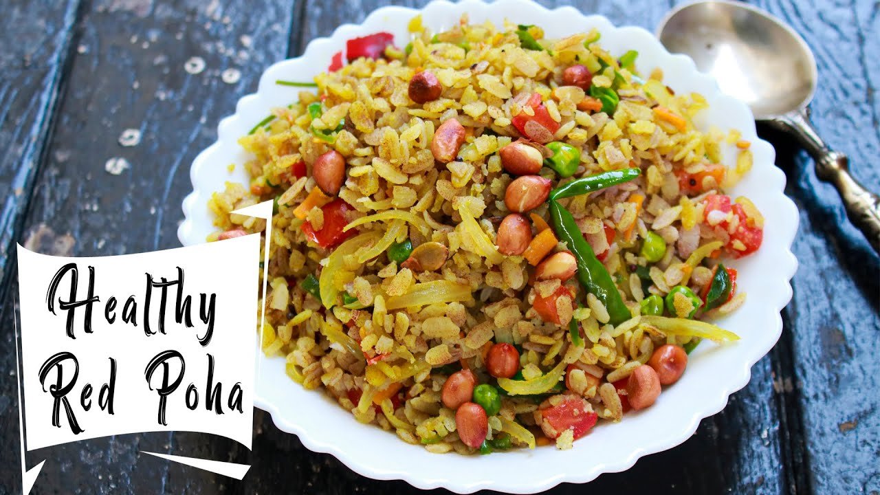 Red Rice Poha with Cashew Nuts (Kerala) Recipe