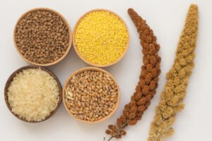 twig-red-millet-yellow-millet-twig-buckwheat-millet-rice-wheat-wooden-boxes