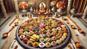 Chappan Bhog Front of lord krishna