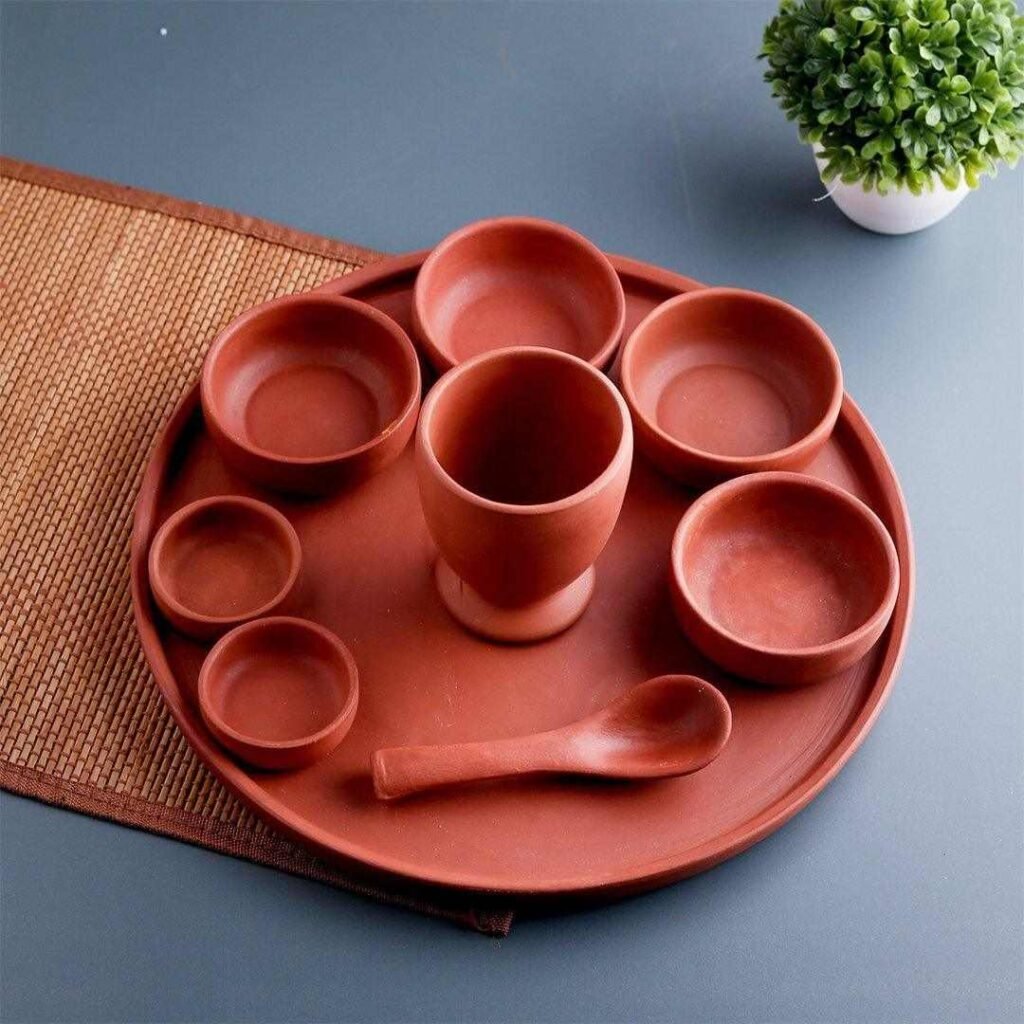 Clay Serving Bowls and Plates