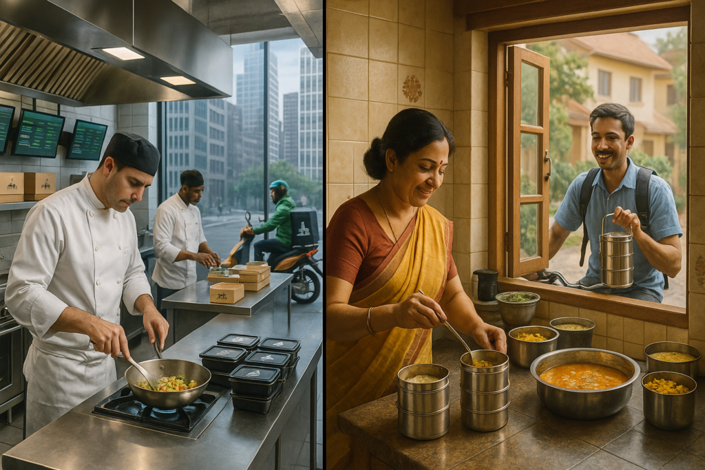 Cloud Kitchen vs Tiffin Service