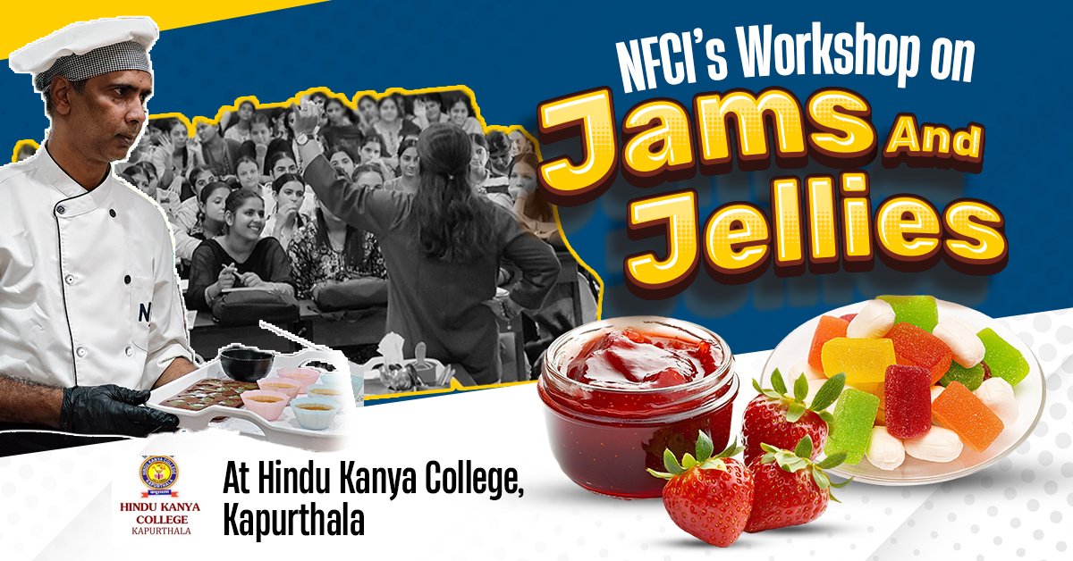 NFCI's workshop on jams and jellies at hindu kanya college, Kapurthala
