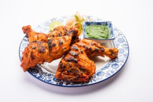 Tandoori chicken is an indian non vegetarian spicy food