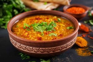 dhal spicy curry in bowl