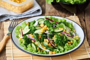
Vegetable salad with broccoli