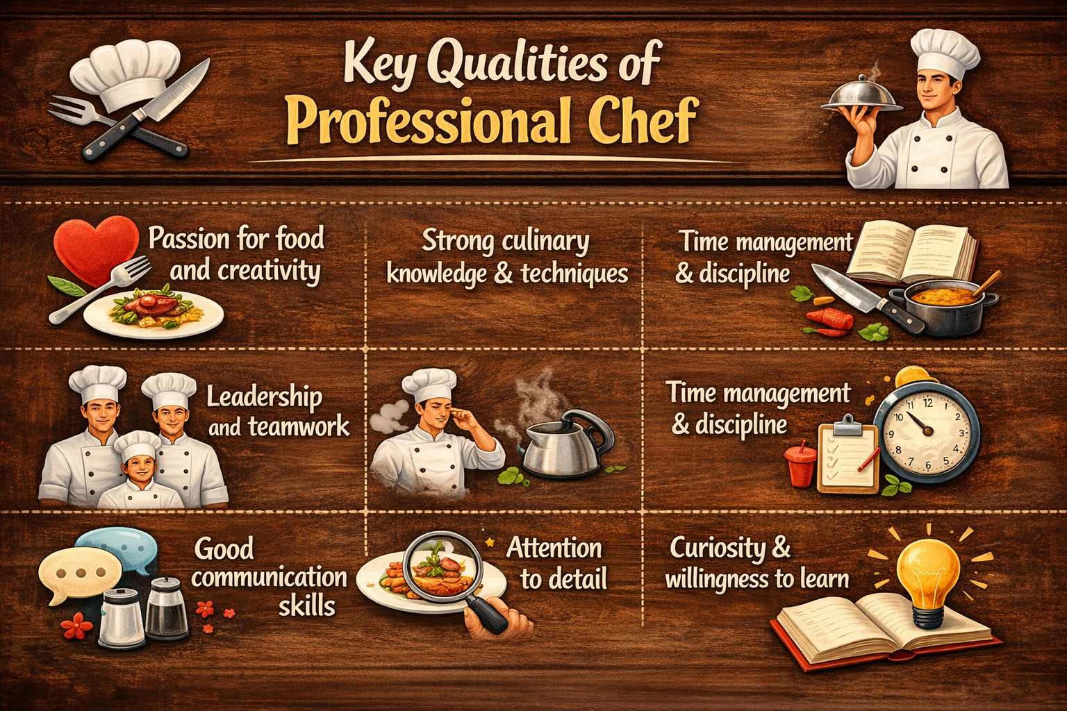 qualities of professional chef