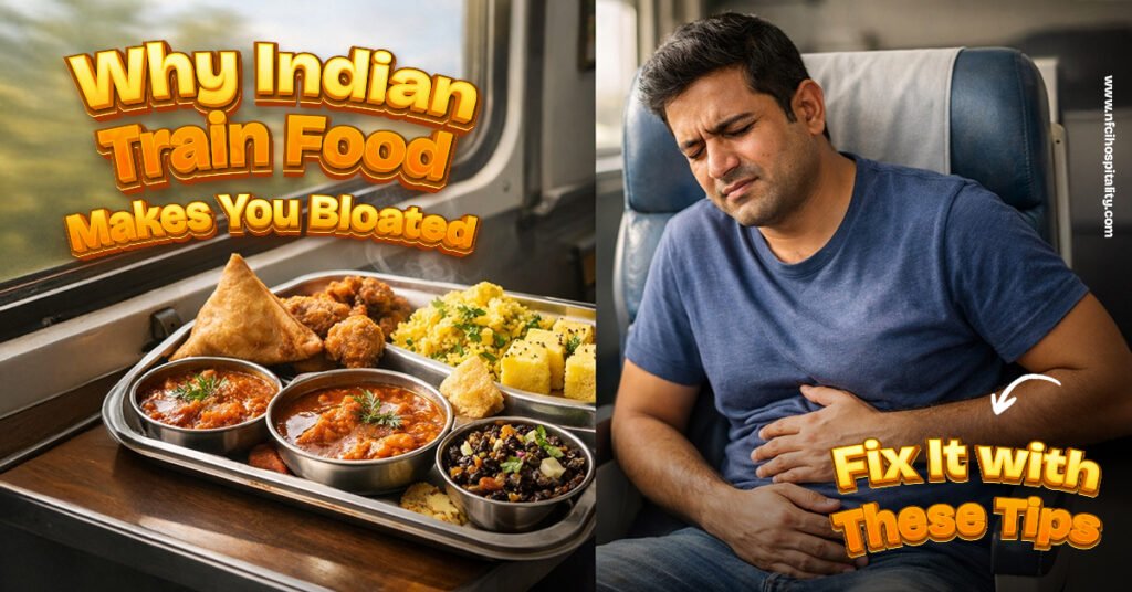 Why Indian Train Food Makes You Bloated – Fix It with These Tips