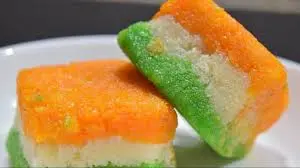 Tricolor Coconut Burfi