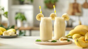 Banana smoothie with banana
