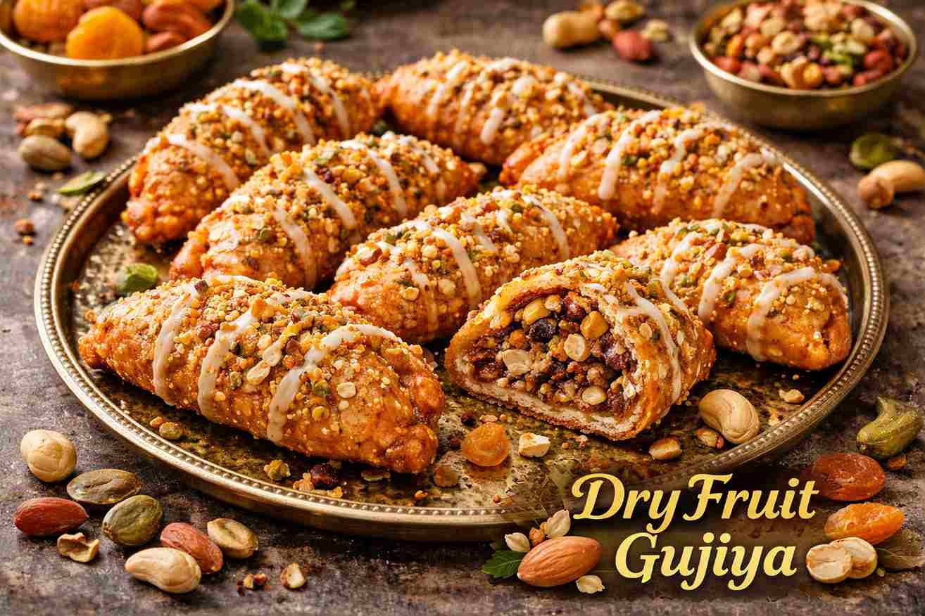 Dry fruit gujiya recipes