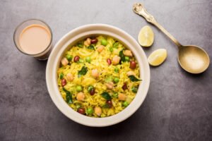 Power kabuli chana poha or protein rich