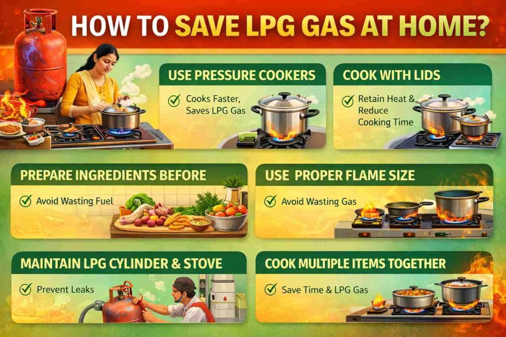 How to Save LPG Gas at Home?