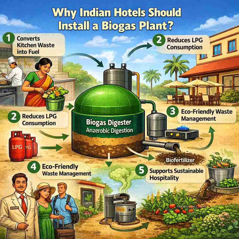 Why Indian Hotels Should Install a Biogas Plant?