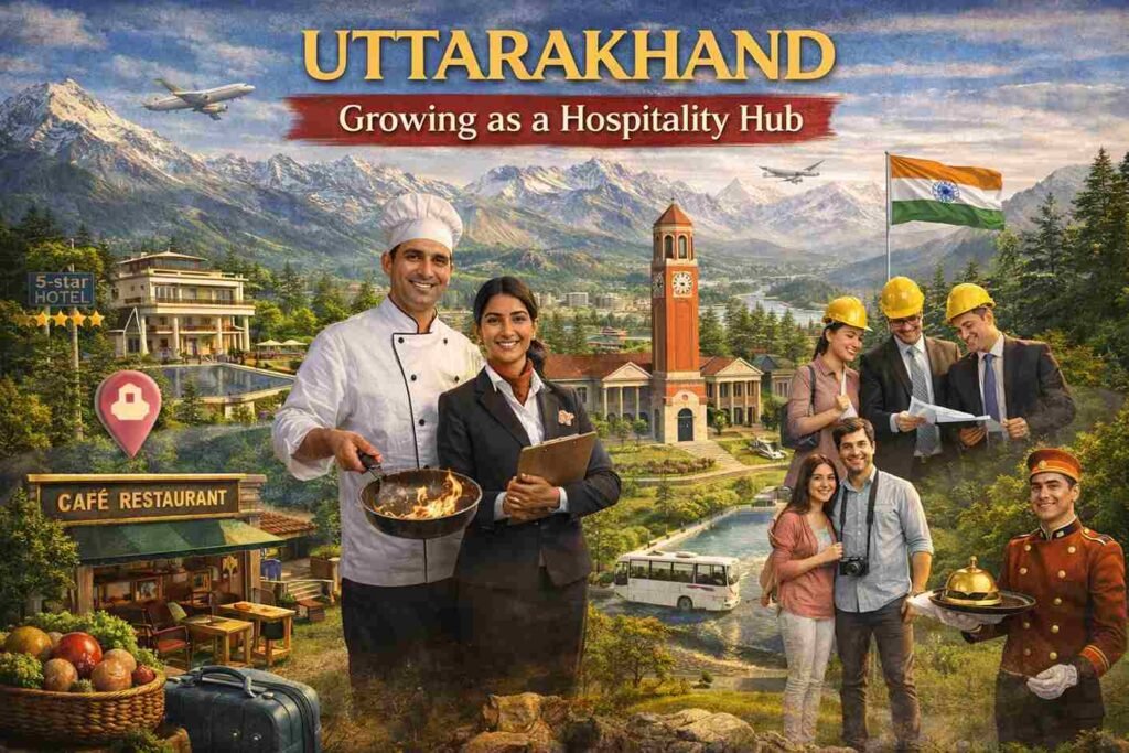 Uttarakhand, especially cities like Dehradun, is growing as an educational and tourism hub