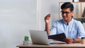 Job interview setting indian hr and candidate