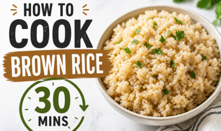 How To Cook Brown Rice 30 Mins