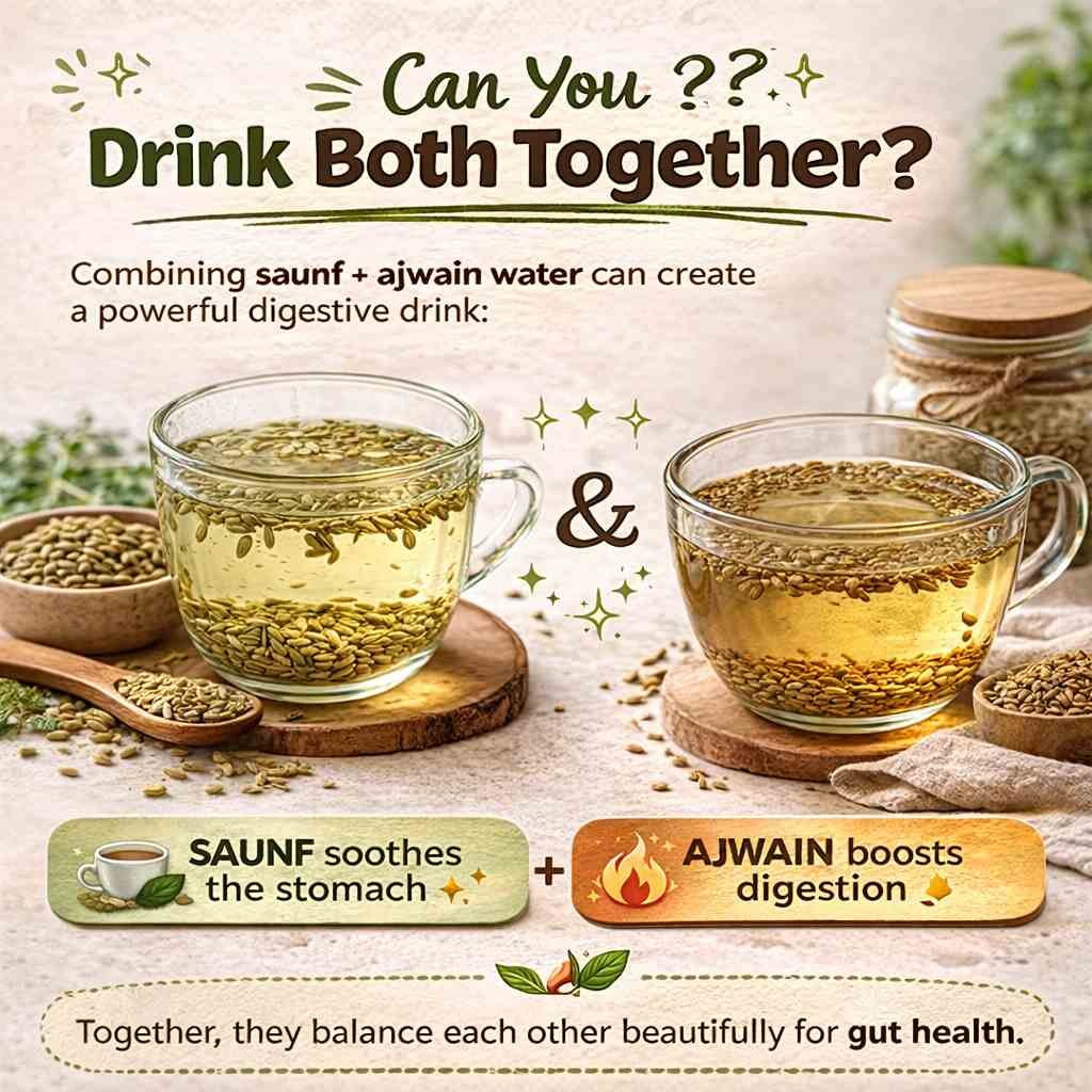 Can you Drink Both Saunf and Ajwain Water Together?