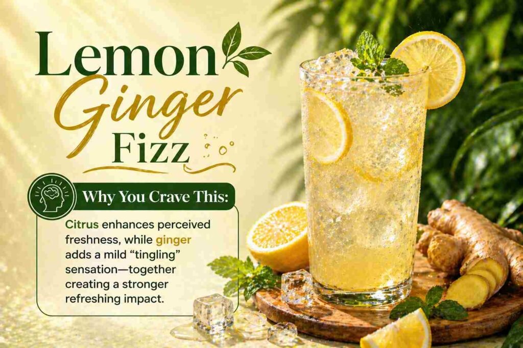 Lemon Ginger Fizz: one of the refreshing mocktail drinks