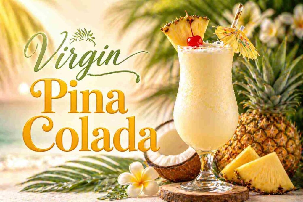 Virgin Pina Colada: one of the trending mocktail drinks 