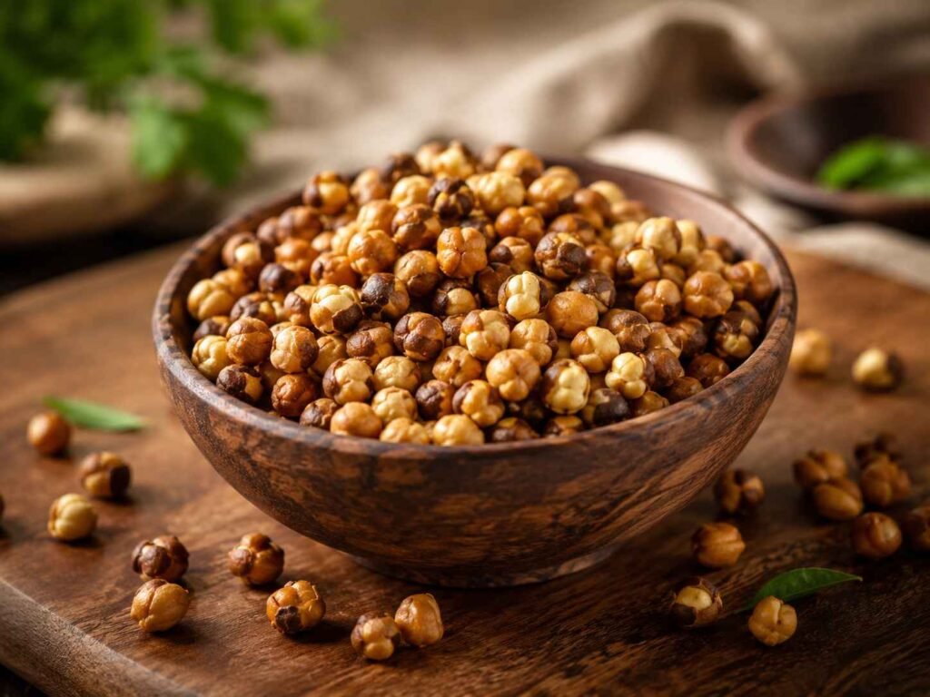 Roasted Chana: High protein Indian snacks