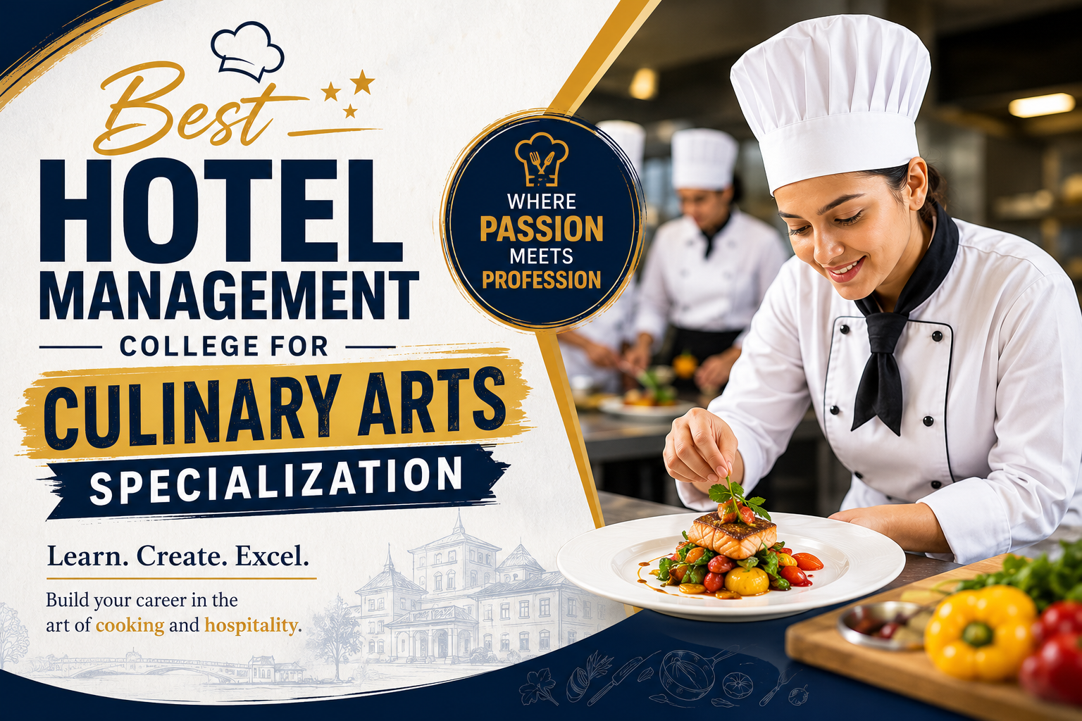 Best Hotel management College for Culinary Arts Specialization