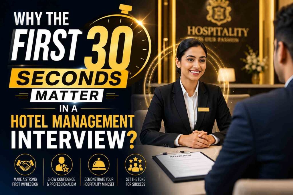 Why the First 30 Seconds Matter in a Hotel Management Interview?