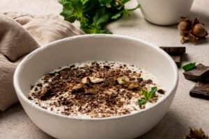 Oatmeal with Cocoa Powder