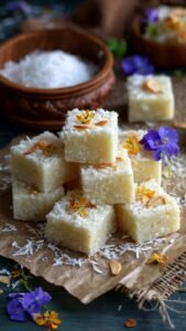 coconut barfi
